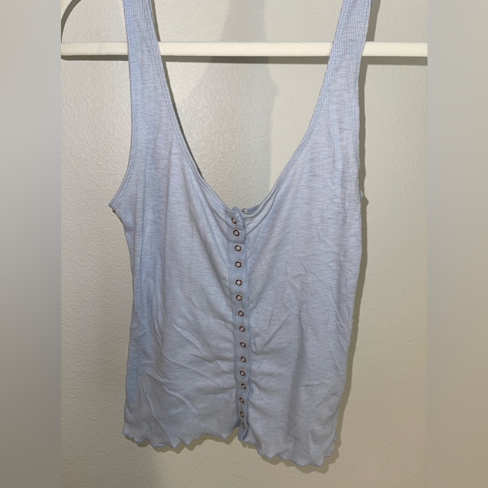 Free people blue tank top